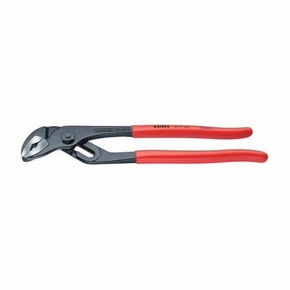 Knipex 10 in V-Jaw Water Pump Plier Serrated, Plastic Grip 89 01 250