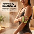 thumbnail image 7 of Food-Grade Soft Silicone Body Scrubber Shower Brush | Oimcto Handheld Cleansing Skin Brush, Gentle Exfoliating and Lather Well, Hygienic Bath Scrub for Women, Men - Yellow, 7 of 7