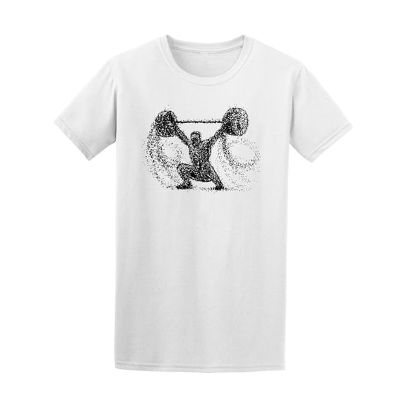 Particle Silhouette Weightlifter Tee Men's -Image by Shutterstock