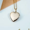 thumbnail image 3 of Picturesongold.Com 14K Yellow Gold Filled Plain Heart Locket Necklace Pendants 3/4 inch x 3/4 inch, 3 of 6