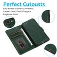 thumbnail image 4 of Dteck Case for Apple iPhone 7 4.7-inch,iPhone 8 Detachable Case Card Slots Wallet Magnetic Leather 2 in 1 Design Shockproof Stand iPhone SE 2nd Generation 2020 Cover Support Car Mount Case,Green, 4 of 7