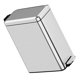 thumbnail image 2 of Contenedor de basura con diseño de pedal, cubo de basura de acero inoxidable, cubo de basura para el hogar, 10L, 2 of 6