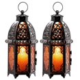 thumbnail image 1 of Set de 2 faroles marroquíes DECORKEY para velas, 33 cm, 1 of 8
