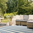 thumbnail image 5 of SAFAVIEH Beach House Henry Striped Indoor/Outdoor Area Rug, Beige/Blue, 4' x 6', 5 of 19