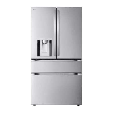 LG 36 Inch Counter-Depth MAX™ 4-Door French Door Smart Refrigerator with 25 cu. ft Capacity, Dual Ice Makers,Fingerprint Resistant Stainless Steel LF25G8330S