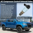 thumbnail image 2 of Válvula de Control del Compresor de AC Unique Bargains No.10557C para Chevrolet Colorado Cruze Equinox Impala para GMC Canyon Terrain para Honda Passport Pilot para Buick para Cadillac para Acura MDX, 2 of 7