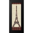 thumbnail image 2 of Pela Studio 11x24 Black Modern Framed Museum Art Print Titled - Paris City Words I Border, 2 of 5