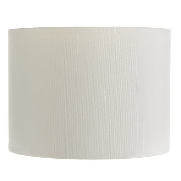 White Silk 5 Inch Retro Barrel Drum Clip on Chandelier Lampshade