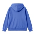 thumbnail image 3 of Zip Up Jackets for Women Fall Fashion Hoodie Sport Casual Long Sleeve Hooded Crop Sweatshirt Coat with Pocket (2XL, Blue), 3 of 7