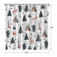 thumbnail image 5 of Multicolor Christmas Forest Pattern Shower Curtain 72"x72" ,Bathroom Decorative Shower Curtains Set with 12 Hooks,Modern Waterproof Washable Shower Curtain, 5 of 6