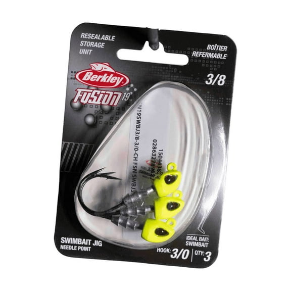 Berkley Fusion19 Swimbait Jighead, Red, Size 2/0, 1/4 oz.