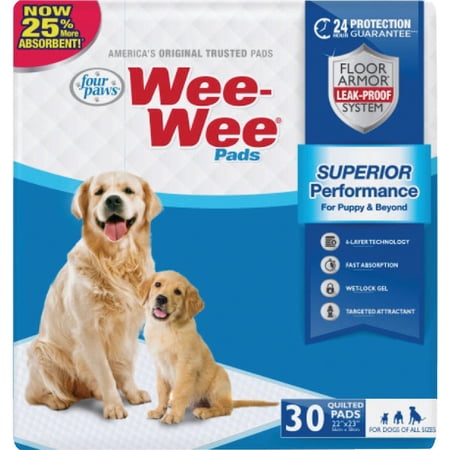 NYLABONE / Cadet Pet Four Paws Wee-Wee Puppy Training Pads - Pack of 12