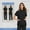 42108-Black, variant on summer women Uniform Elastic Scrub Set Hospital Scrub Tops Pant Nursing Workwear Doctor Clothes Accessories