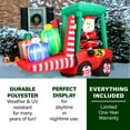 thumbnail image 4 of Fraser Hill Farm 6 ft Pre-Lit Inflatable Santa in Fork Lift, FHFFORKLIFT081-L, 4 of 10
