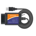 thumbnail image 1 of ELM327 Car OBD2 Adapter USB Scanner with MS-CAN/HS-CAN Switch PIC18F25K80 Chip OBDII Diagnostic Scan, 1 of 5