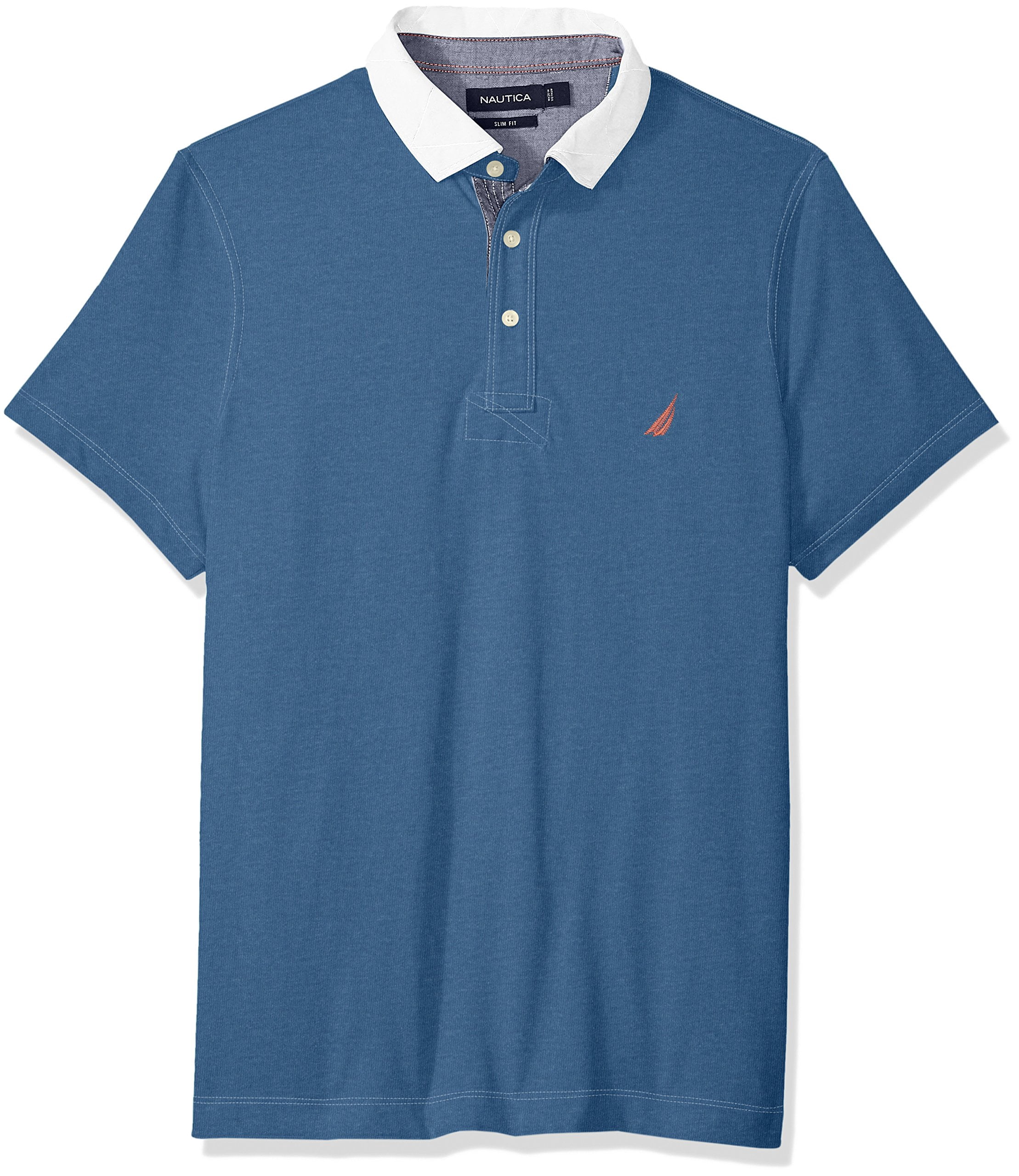 nautica men's short sleeve slim fit 