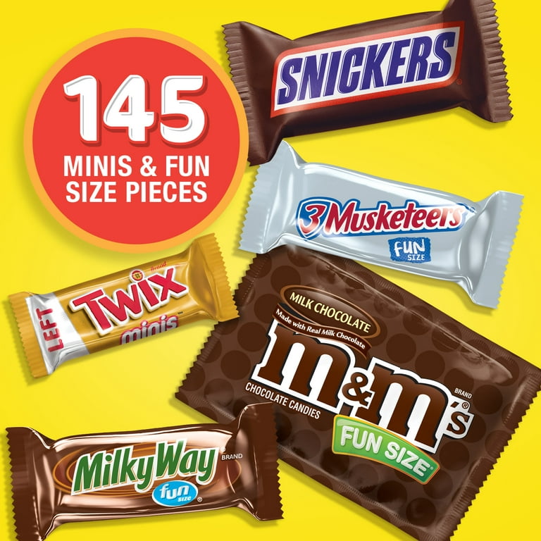 M&M'S, Twix, Snickers & More Bulk Chocolate Candy - 145ct Variety Bag