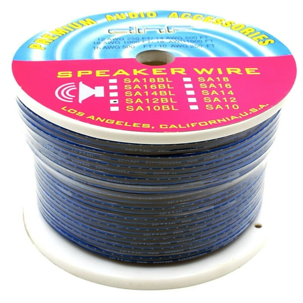 DNF 12 Gauge 250 FT Speaker Wire For Home/ Car Audio (250FT BLUE