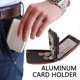 thumbnail image 5 of Bolsa de identificación antirrobo para colgar en el cuello, tarjetero, bolsa de viaje, caja magnética para tarjetas bancarias, tarjetero de aluminio de metal que puede contener monedas {envío gratui, 5 of 5