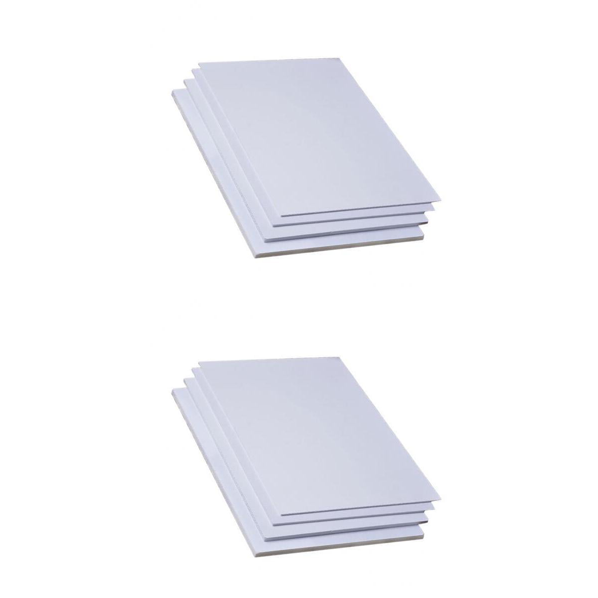 2 Pieces 200x300x5mm PVC Foam Board for Cosplay Foam Sheet Easy Cut White 