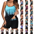 thumbnail image 3 of VJATTWR Maillots de Bain Femmes Tankini Mes Articles Femmes Bikini Grande Taille Maillot de Bain Tankini Imprimé Numérique Ensemble Bikini Maillot de Bain Bretelles Réglables Maillot de Bain Fendu, 3 of 8