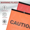thumbnail image 4 of Uxcell orange Safety Flags for Trucks, 18x18" Warning Safety Flag with Buckle High Visibility 2 Pack, 4 of 7