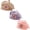 D, variant on Baby Beret Hat 3Pcs Toddler Winter Knitted Beanie Cap with Cute Flower Little Girls French Hat for 0-3Years