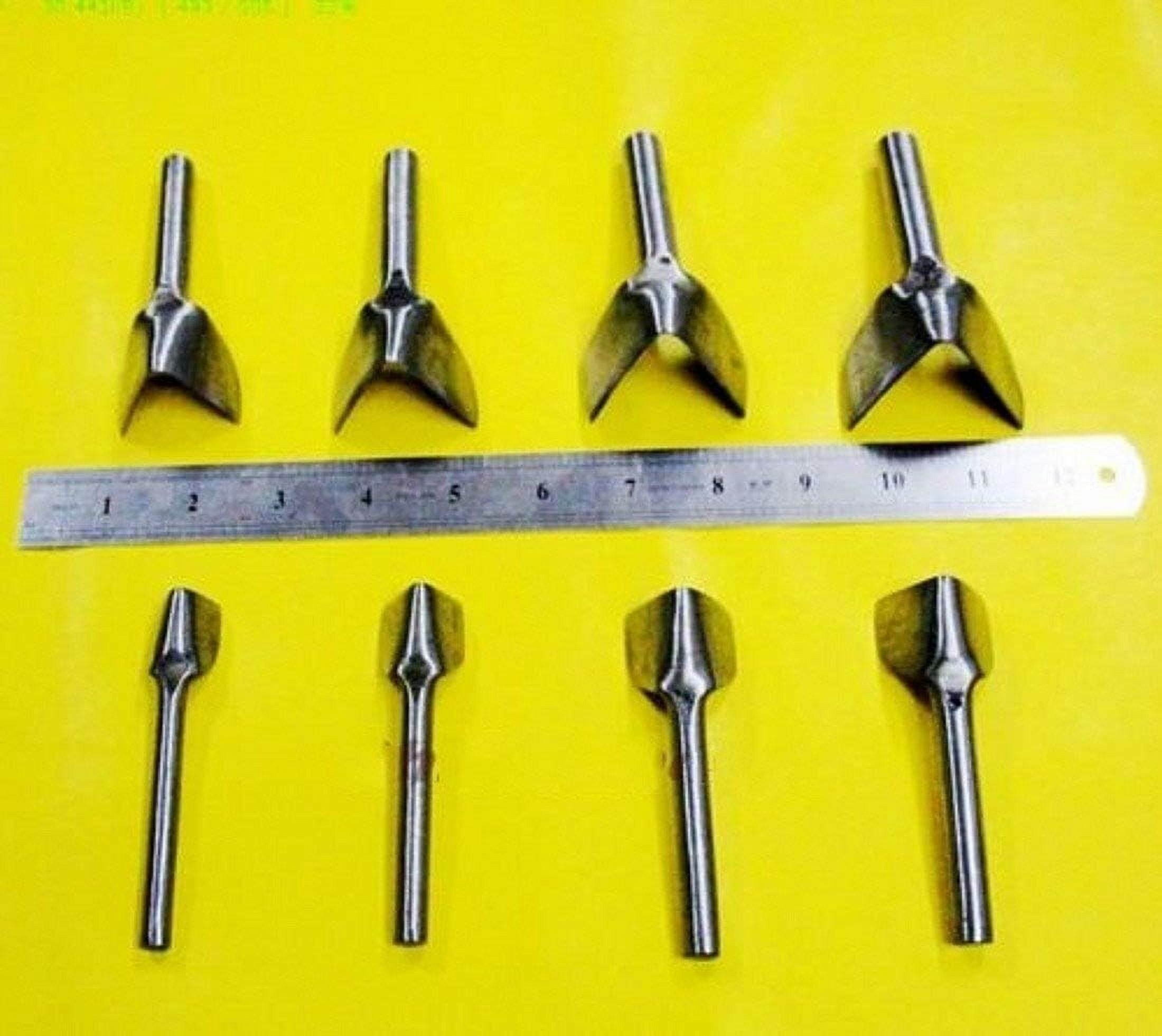 <new_title>WellieSTR V Shape English Point Strap End Punch Tool 8 Piece</new_title>