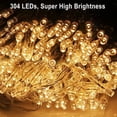 thumbnail image 2 of VicTsing 3*3M Curtain String lights 304 LED Wall Lights Christmas String Fairy Wedding Curtain Ligh For Home Decoration, 2 of 9