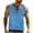 Sky Blue, variant on DxhmoneyHX Mens Tank Tops Wicking Muscle Blouse Summer V Neck Sleeveless Half Button Shirts Loose Gym Workout Athletic Tees