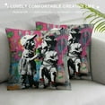 thumbnail image 3 of Orinice Graffiti Art Graphic Decorative Pillow Cover for Home Couch Living Room 12x12in, 3 of 5