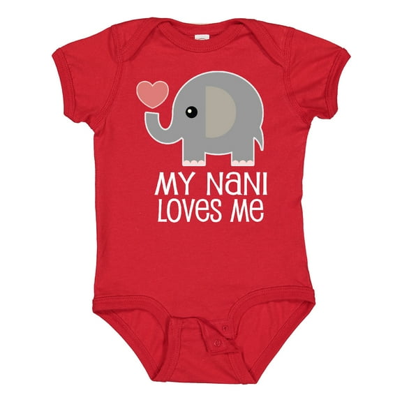 Inktastic My Nani Loves Me Grandchild Boys or Girls Baby Bodysuit