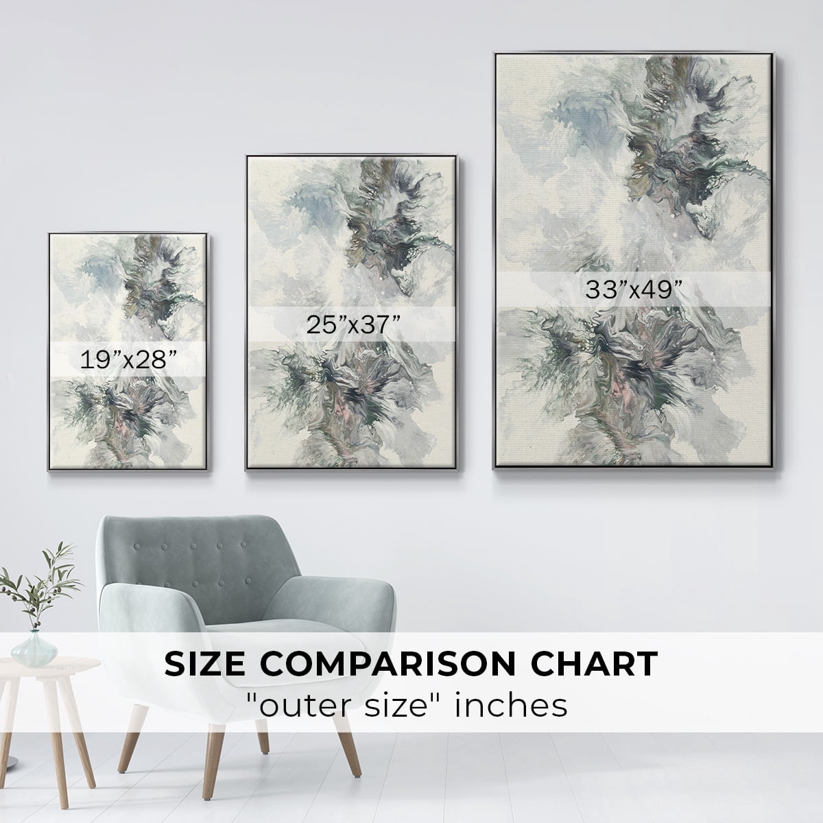 Dancing With Passion Framed Premium Gallery Wrapped Canvas - Ready to Hang - 27 x 41 - Silver Floating Frame