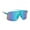 White & Blue Shift Mirror, variant on Rattler Single Lens Polycarbonate Sunglasses