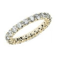 thumbnail image 1 of 2.00 Carat Excellent Round Cut Real Diamond New Design Eternity Band for Wedding Solid 18K Yellow Gold Size 11, 1 of 7