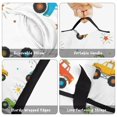 thumbnail image 6 of Monster Cartoon Truck White Pattern Teens Toddler Nap Mat with Pillow, Sleeping Mat Bag for Preschool Daycare 59"x22", 6 of 6