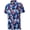 Colorful Palm Leaves, variant on Golf Shirts for Men Short Sleeve Recycled Polyester Moisture Wicking Dry Fit Performance Print Polo Shirt