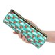 thumbnail image 5 of Disketp Lobsters Of Turquoise Waves Estuche Organizador de Lápices de Cuero, Estuche de Oficina con Cremallera para Bolígrafo y Lápiz, 5 of 6