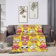 thumbnail image 1 of ZNDUO Cartoon Noodle Food Pattern Throw Blanket, Lightweight Cozy Soft Throw Blanket for Couch, 60"x50" Throw Blankets for Bed, 1 of 8