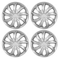 thumbnail image 2 of 14" Universal Hubcaps for Steel Wheel Rims Cover Snap On installation Set of 4 ,PP Material Silver Lacquer, 2 of 8