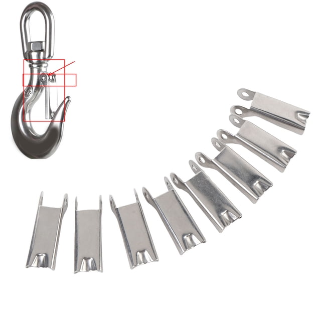 8PCS Hook Safety Latch 316 Stainless Steel Multipurpose Towing Receiver Hitch Replacement for Cargo Hoisting