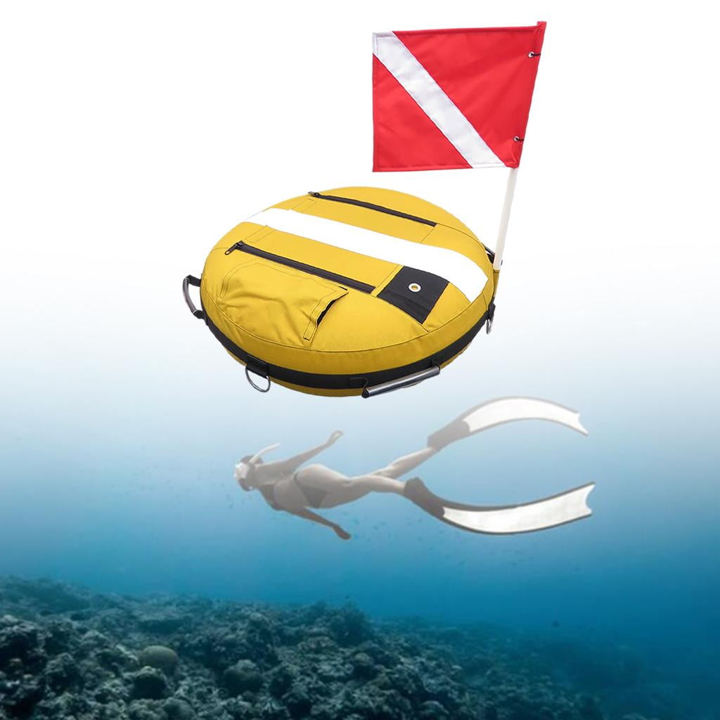 Bouée De Plongée De Surface Gonflable FP INOX – Sécurité Plongeur, Pêche En Mer, Bateau