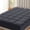 Gray, variant on Thick Cooling Mattress Topper - Overfilled Down Alternative Pillow Top, Baffle Box Design, Fits 8-21 Inch Deep Pocket, Plush & Support, Machine Washable