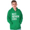 thumbnail image 5 of Best Nephew Ever Family Aunt Uncle Zip Hoodie Sweatshirt Men Brisco Brands L, 5 of 6