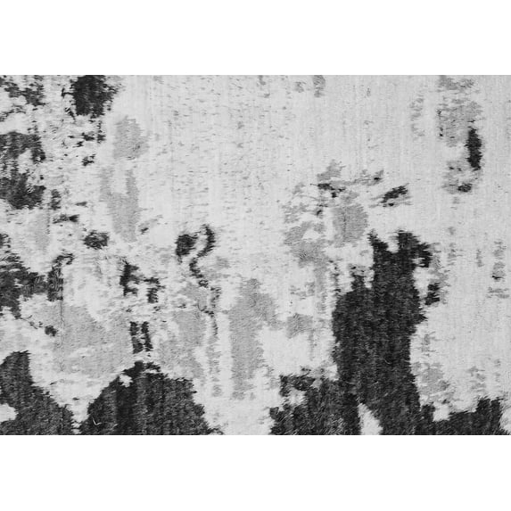Ahgly Company Indoor Rectangle Abstract Gray Modern Area Rugs, 7' x 10'