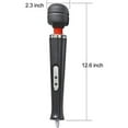 thumbnail image 4 of CHUANK 1 Pack Powerful Personal Wand Massager  Quiet Handheld Electric Back Massager with 10 Vibration Modes  Sports Recovery and Relieve Deep Tissue Muscle Pain for Neck Back Shoulders L, 4 of 5