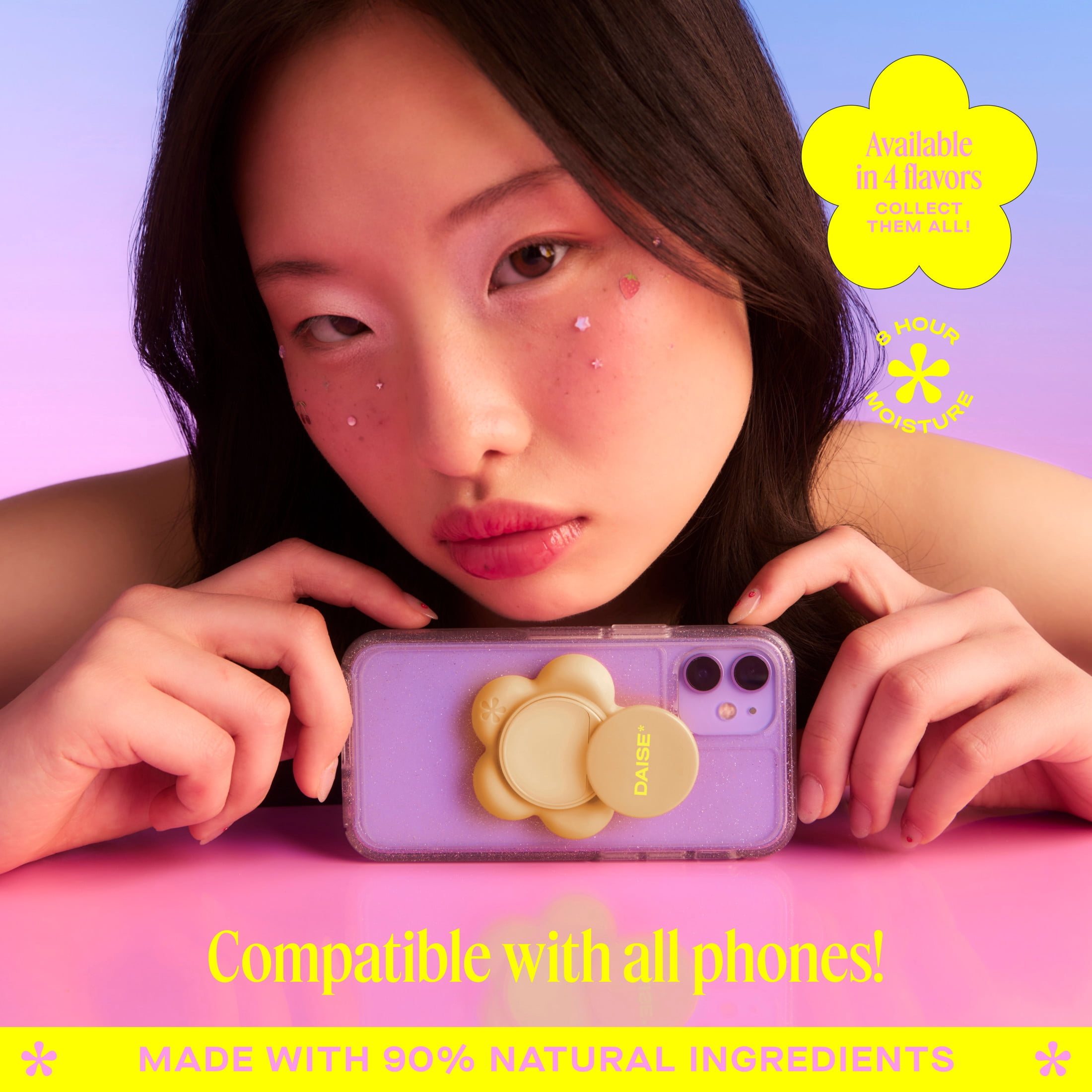 DAISE Lip Service Lip Balm Phone Pod in Very Vanilla, With Vitamin E and Shea Butter,1.7 g