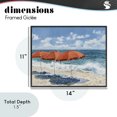 thumbnail image 4 of Stupell Industries Tropical Shade From The Sun Black Framed Giclee Art, 14 x 11, by Franklyn Gregory, 4 of 8