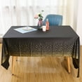 thumbnail image 3 of Disposable Gold Dot Tablecloth, Rectangle Decorations Table Covers, For Graduation Birthday Cocktail Party Anniversary Event 137cmx273cm, 3 of 8