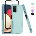 thumbnail image 1 of for Samsung Galaxy A03S Case 2 in 1 Case with Tempered Glass Screen Protector Rugged Drop Resistant TPU Durable Full Body Protection Grade Detachable Case Black, 1 of 6
